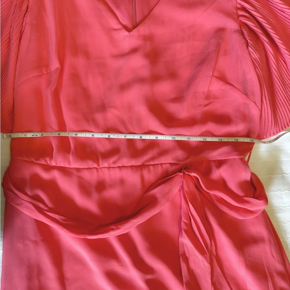 Sandra Darren Bright Pink Summer Flowy Style Dress Size 6 EUC - Picture 5 of 7